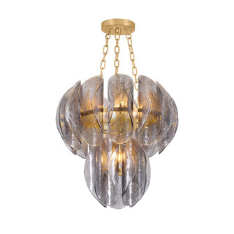 Anatase Five Light Chandelier in Vintage Gold Leaf (68|518-24-VGL)