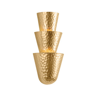 Bucharest Three Light Wall Sconce in Vintage Gold Leaf (68|508-03-VGL)