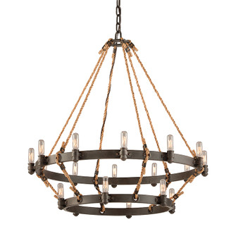 Pike Place 18 Light Chandelier in Heritage Bronze (67|F3128-HBZ)