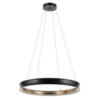 Larousse LED Chandelier in Black (12|52747BKLED)