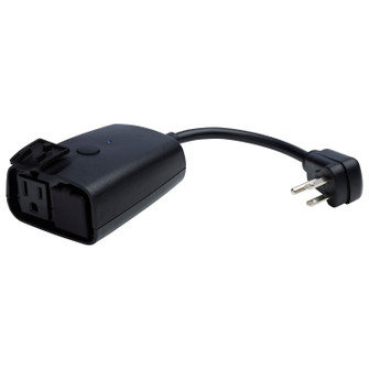 15A Smart Outdoor Dual Plug in Matte Black (230|S11281)