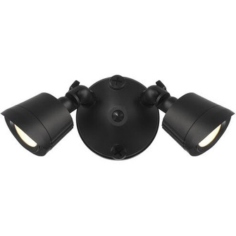 LED Double Flood Light in Matte Black (51|4-FLOOD-A2-3CCT-BK)