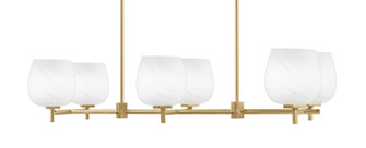 Franklin Six Light Bar in New Age Brass (200|1226-NAB-4811)