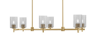Franklin Six Light Island Pendant in New Age Brass (200|1226-NAB-3002)