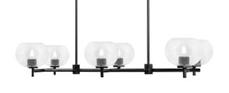 Franklin Six Light Island Pendant in Matte Black (200|1226-MB-202)