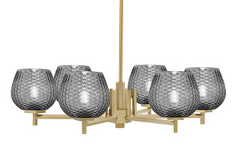 Franklin Six Light Chandelier in New Age Brass (200|1206-NAB-4602)
