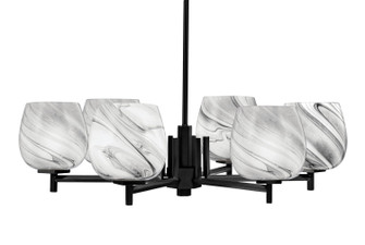 Franklin Six Light Chandelier in Matte Black (200|1206-MB-4819)