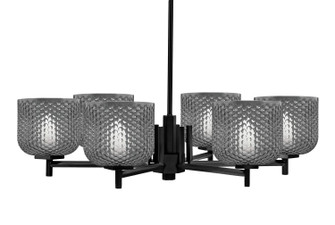 Franklin Six Light Chandelier in Matte Black (200|1206-MB-4612)