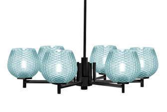 Franklin Six Light Chandelier in Matte Black (200|1206-MB-4605)