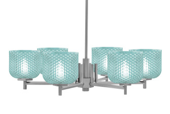 Franklin Six Light Chandelier in Graphite (200|1206-GP-4615)