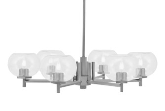 Franklin Six Light Chandelier in Graphite (200|1206-GP-202)