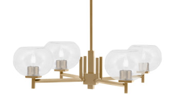 Franklin Four Light Chandelier in New Age Brass (200|1204-NAB-202)