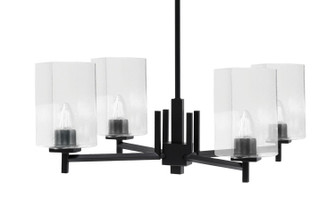 Franklin Four Light Chandelier in Matte Black (200|1204-MB-530)