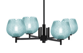 Franklin Four Light Chandelier in Matte Black (200|1204-MB-4605)