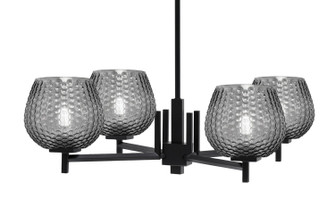 Franklin Four Light Chandelier in Matte Black (200|1204-MB-4602)