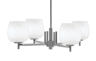 Franklin Four Light Chandelier in Graphite (200|1204-GP-4811)