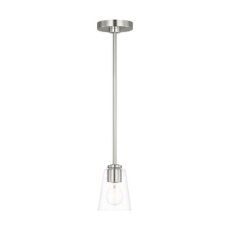 Miles One Light Mini-Pendant in Brushed Nickel (1|GLP1041BS)