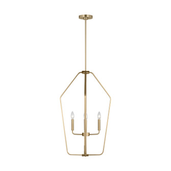 Kennan Four Light Chandelier in Satin Brass (1|GLC1274SB)