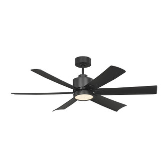 Flera Smart 52 LED 52''Ceiling Fan in Midnight Black (1|6FLSM52MBKD)
