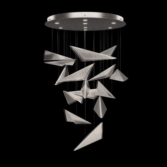 Volo LED Pendant in Silver/Clear Linear (48|100120-41)