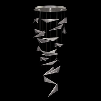 Volo Pendant in Silver/Clear Hammered (48|100119-44)