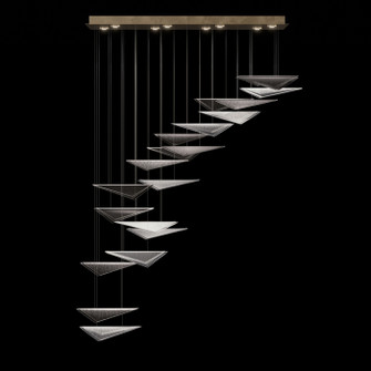 Volo LED Pendant in Soft Gold/Smoke Linear (48|100116-52)