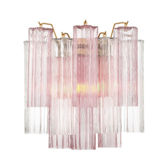 Addis Two Light Wall Sconce in Aged Brass (60|ADD-303-AG-SP)