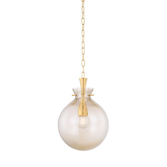 Benita One Light Pendant in Aged Brass (428|H1052701S-AGB)
