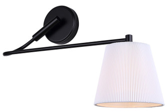 Aspen One Light Wall Sconce in Black (387|IWF1201A01BK)