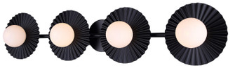 Payton Four Light Vanity in Matte Black (387|IVL1210A04BK9)