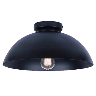 Eddie One Light Semi Flush Mount in Matte Black (387|ISF2192B01BK)