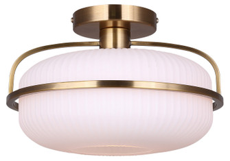Eve One Light Semi Flush Mount in Brushed Gold (387|ISF2190B01GD)