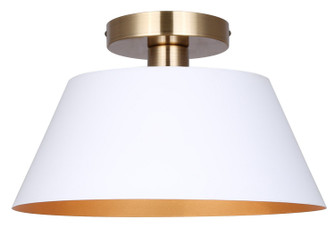 Daxton One Light Semi-Flush Mount in Matte White (387|ISF1146A01WHG)
