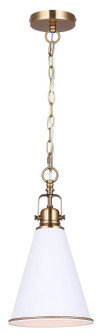 Ollie One Light Pendant in Gold (387|IPL2195B01WHG)