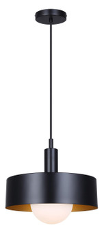 Daylon One Light Pendant in Black (387|IPL1150A01BK)