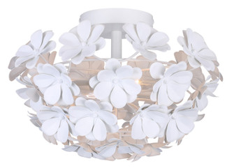 Cassia Two Light Flush Mount in White (387|IFM2022B14WH)