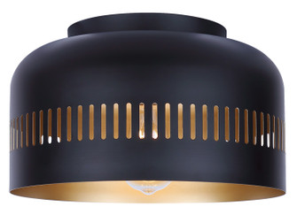 Miles One Light Flush Mount in Matte Black (387|IFM1207A13BK)