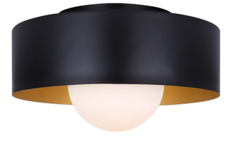 Daylon One Light Flush Mount in Black (387|IFM1150A13BK)