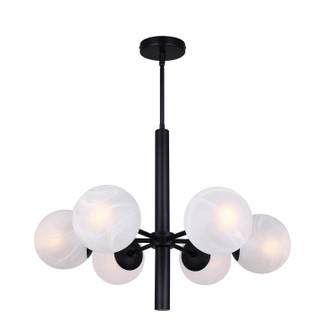Mackenna Six Light Chandelier in Matte Black (387|ICH1229A06BK)