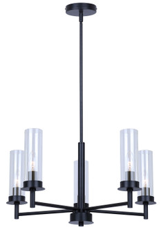Benson Five Light Chandelier in Matte Black (387|ICH1205A05BK)