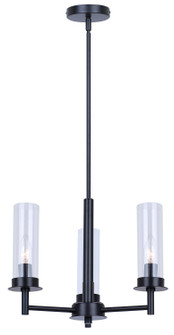 Benson Three Light Chandelier in Matte Black (387|ICH1205A03BK)