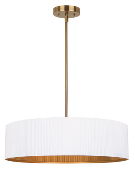 Rexton Three Light Chandelier in Matte White And Gold (387|ICH1119A03WHG22)