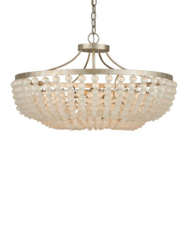 Chanteuse Four Light Semi-Flush Mount in Frosted/Silver Granello (142|9000-1323)