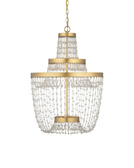 Mademoiselle LED Chandelier in Clear/Contemporary Gold Leaf/Contemporary Gold (142|9000-1305)