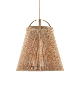 Parnell One Light Pendant in Natural/Frosted White/Beige (142|9000-1303)