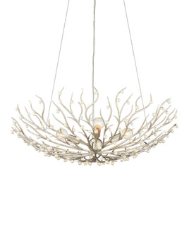 Shinju Four Light Chandelier in Natural / Contemporary Silver Leaf (142|9000-1292)