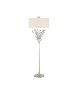 Forget-Me-Not Two Light Floor Lamp in Clear / Silver Leaf (142|8000-0169)