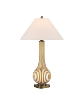 Striae One Light Table Lamp in Yellow/Off-White (142|6000-1019)