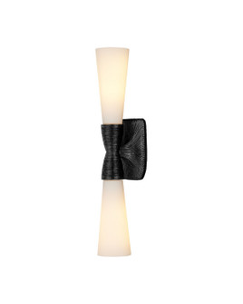 Burrows Two Light Wall Sconce in Opaque White/Oil Rubbed Bronze (142|5800-0066)