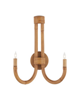 Samsara Two Light Wall Sconce in Natural / Saddle Tan (142|5000-0280)